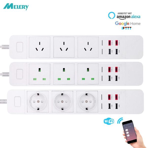 wifi smart power strip surge protection outlet extension socket with usb type-c intelligent plug remote for alexa google home
wifi smart power strip surge protection outlet extension socket with usb type-c intelligent plug remote for alexa google home