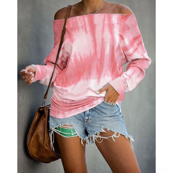 wraak 2020 autumn and winter t-shirt de0dn shoulder women's tie-dyed printed t-shirt long-sleeved new long-sleeved, Black
wraak 2020 autumn and winter t-shirt de0dn shoulder women's tie-dyed printed t-shirt long-sleeved new long-sleeved, Black