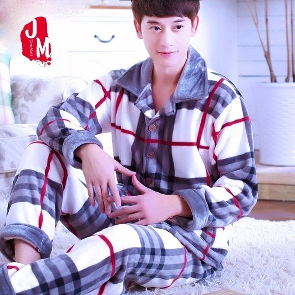 men pajama set winter flannel thick warm men sleepwear suit long sleeve autumn coral fleece pajama man homewear pyjama male xxxl 201109, Black;brown
men pajama set winter flannel thick warm men sleepwear suit long sleeve autumn coral fleece pajama man homewear pyjama male xxxl 201109, Black;brown