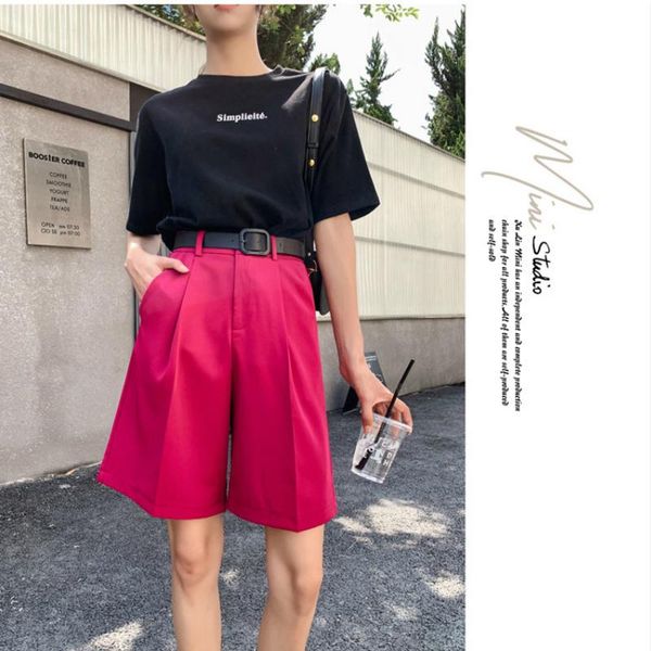 women's shorts mazefeng trendy belted sashes wide leg for women 2021 summer female bottoms casual loose high waist ladies, White;black
women's shorts mazefeng trendy belted sashes wide leg for women 2021 summer female bottoms casual loose high waist ladies, White;black