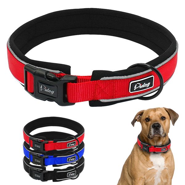 thick filling nylon dog collar, adjustable, comfortable, reflective, small, medium, large, blue, red, black, s, m, l, xl
thick filling nylon dog collar, adjustable, comfortable, reflective, small, medium, large, blue, red, black, s, m, l, xl