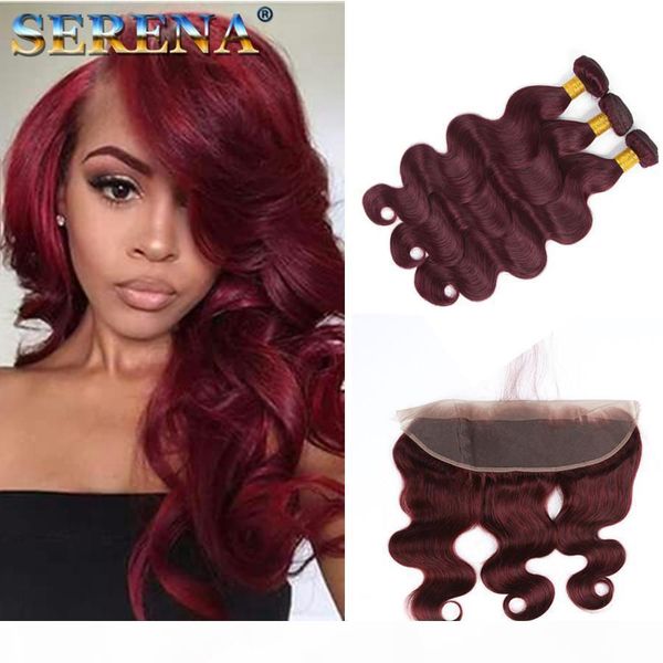 8a burgundy human hair bundles 99j body wave hair weaves bundles with ear to ear frontal lace closure brazilian hair 3 bundles with closure, Black;brown
8a burgundy human hair bundles 99j body wave hair weaves bundles with ear to ear frontal lace closure brazilian hair 3 bundles with closure, Black;brown