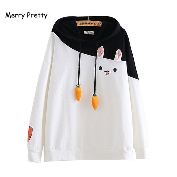 merry pretty women hoodies animal lovely pullover kawaii rabbit sweatshirt cute bunny graphic outerwear pink black hoodie girls 201212
merry pretty women hoodies animal lovely pullover kawaii rabbit sweatshirt cute bunny graphic outerwear pink black hoodie girls 201212