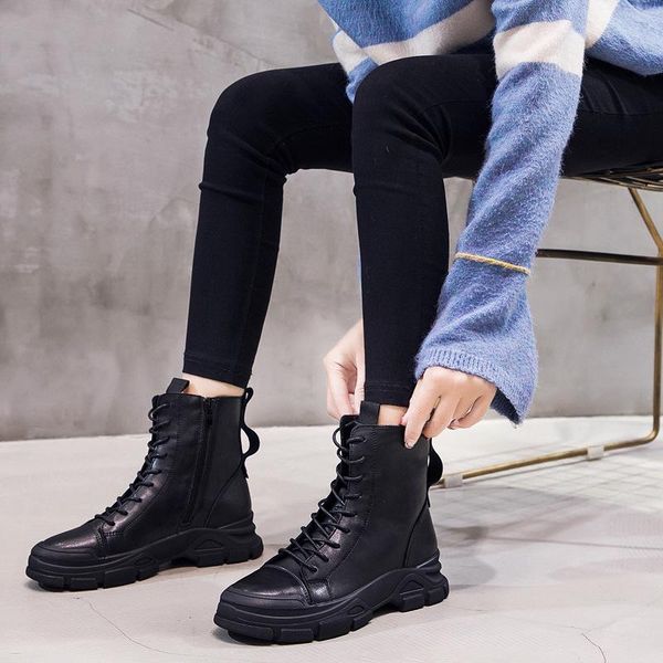 2020 women boots genunie leather thick heel platfrom boots women side zipper leather sw-27, Black
2020 women boots genunie leather thick heel platfrom boots women side zipper leather sw-27, Black