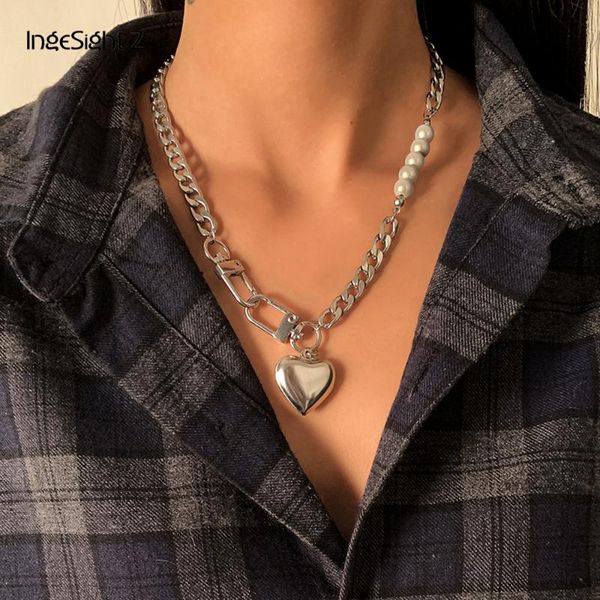 chains ingesight.z stainless steel ball choker necklace collar vintage love heart pendant necklaces for women neck jewelry, Silver
chains ingesight.z stainless steel ball choker necklace collar vintage love heart pendant necklaces for women neck jewelry, Silver