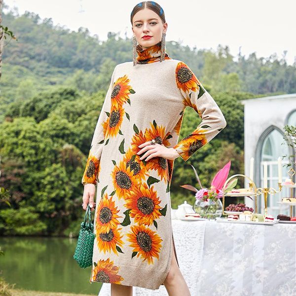 2021 winter casual floral knited turtleneck sweater dress autumn vintage chic plus size women elegant bodycon long wool sweaters, Black;gray
2021 winter casual floral knited turtleneck sweater dress autumn vintage chic plus size women elegant bodycon long wool sweaters, Black;gray