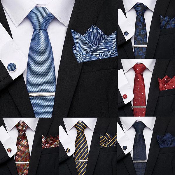 bow ties 7.5cm 100% silk blue soild stripe necktie fashion tie clip cuffink handkerchief set formal dress accessories wedding party, Black;gray
bow ties 7.5cm 100% silk blue soild stripe necktie fashion tie clip cuffink handkerchief set formal dress accessories wedding party, Black;gray