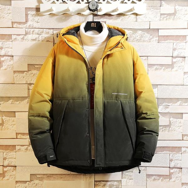 2020 winter gradient pattern cotton-padded coats men thicken jacket fashion warm thick hooded outerwear clothing male plus size, Black
2020 winter gradient pattern cotton-padded coats men thicken jacket fashion warm thick hooded outerwear clothing male plus size, Black