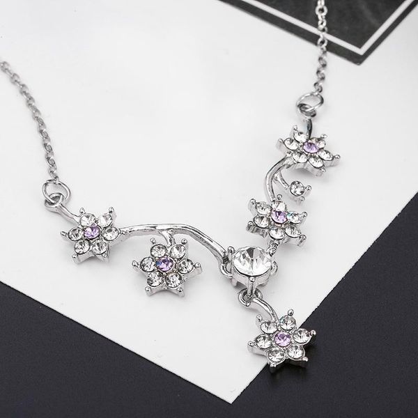 togory 2020 new shining flower necklace for women plant charm pendant necklaces anniversary party gift fashion jewelry, Silver
togory 2020 new shining flower necklace for women plant charm pendant necklaces anniversary party gift fashion jewelry, Silver
