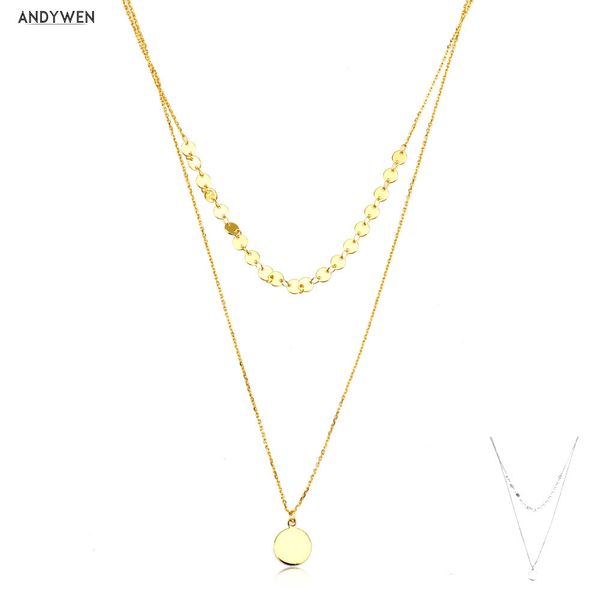 andywen 925 sterling silver gold coins pendant choker chain beads round double chain coins luxury collar women fine jewelrt q0531
andywen 925 sterling silver gold coins pendant choker chain beads round double chain coins luxury collar women fine jewelrt q0531