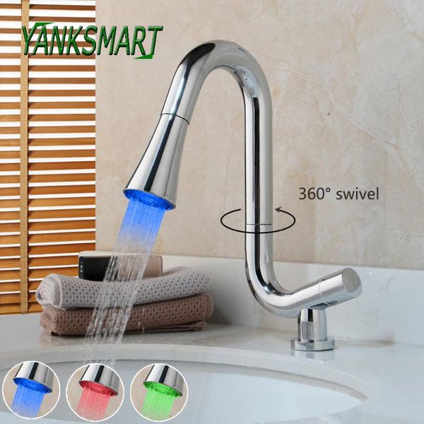 yanksmart led 360 swivel chrome polished bathroom basin sink faucet single handle deck mounted faucets cold and mixer tap
yanksmart led 360 swivel chrome polished bathroom basin sink faucet single handle deck mounted faucets cold and mixer tap