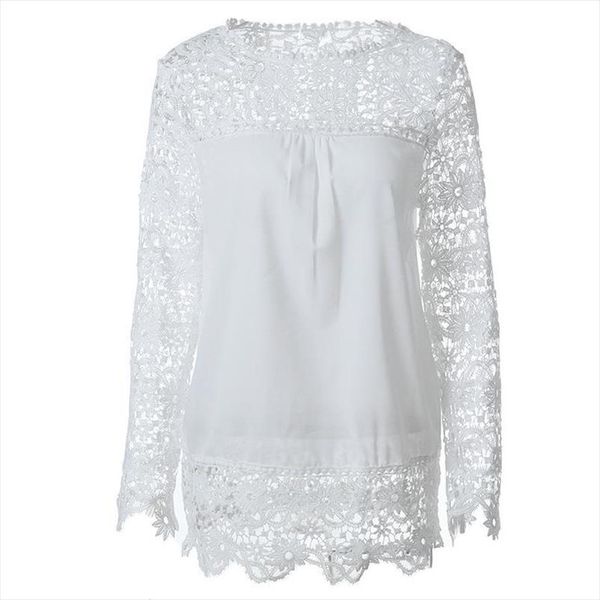 chiffon lace blouse shirt plus size 6xl 7xl embroidery patchwork women casual long sleeve ladies loose shirts female blusas, White
chiffon lace blouse shirt plus size 6xl 7xl embroidery patchwork women casual long sleeve ladies loose shirts female blusas, White