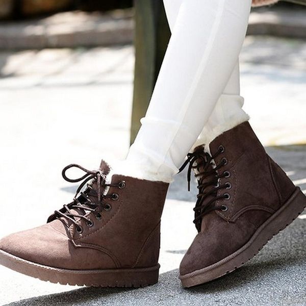 boots 2021 winter women's fashion lace round toe flat heel pu ankle cross plus velvet snow, Black
boots 2021 winter women's fashion lace round toe flat heel pu ankle cross plus velvet snow, Black