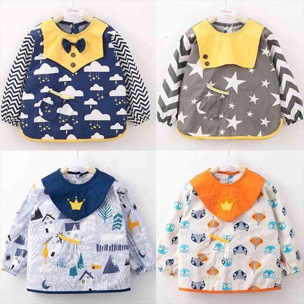 baby boy girl meal bib long sleeve cartoon clothing 2-6 years children cute waterproof apron unicorn printed clothes, Blue;gray
baby boy girl meal bib long sleeve cartoon clothing 2-6 years children cute waterproof apron unicorn printed clothes, Blue;gray