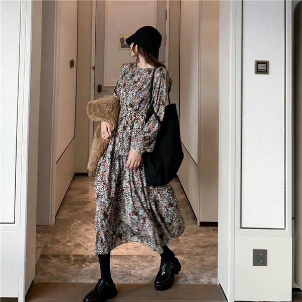 2021 new vintage floral maxi spring autumn a-line long sleeve elegant retro women vestidos 4s7h, Black;gray
2021 new vintage floral maxi spring autumn a-line long sleeve elegant retro women vestidos 4s7h, Black;gray