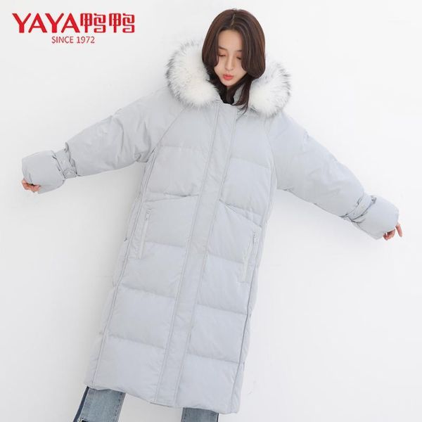 yaya winter thicken down jacket women warm down coat real fur collar hoodie long parka1, Black
yaya winter thicken down jacket women warm down coat real fur collar hoodie long parka1, Black
