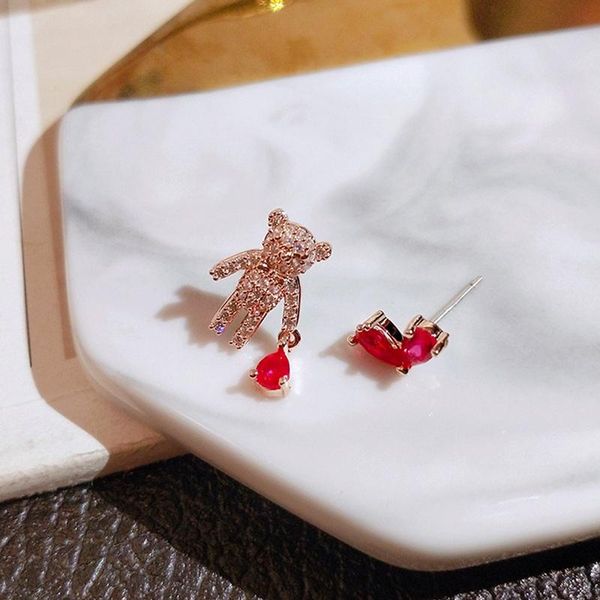 stud earring trendy super polished zircon cute little bear and love heart asymmetry stud earrings for women wholesale, Golden;silver
stud earring trendy super polished zircon cute little bear and love heart asymmetry stud earrings for women wholesale, Golden;silver
