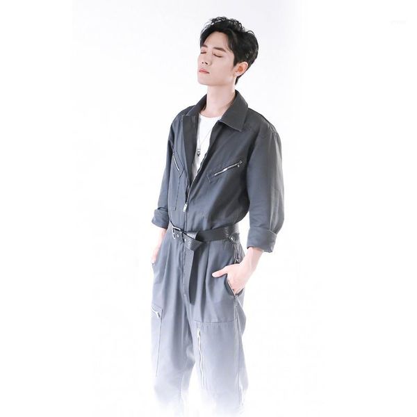 2020 stars with a one-piece cargo pants men and women retro clothes body slimming korean version of the one-piece autumn style1, Black
2020 stars with a one-piece cargo pants men and women retro clothes body slimming korean version of the one-piece autumn style1, Black