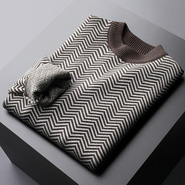 stripe mens jacquard sweaters luxury round collar autumn winter mock neck sweater male fashion slim fit man sweaters 3xl, White;black
stripe mens jacquard sweaters luxury round collar autumn winter mock neck sweater male fashion slim fit man sweaters 3xl, White;black