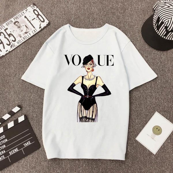 vogue princess t shirt women harajuku ullzang graphic t-shirt funny cartoon 90s tshirt aesthetic korean style tees femme, White
vogue princess t shirt women harajuku ullzang graphic t-shirt funny cartoon 90s tshirt aesthetic korean style tees femme, White