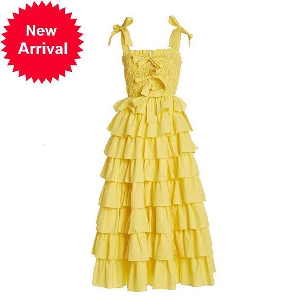high 2021 new quality new female clue summer suspend bowknot elastic wrap swollen yellow cake midi dress brand clothes y31o, Black;gray
high 2021 new quality new female clue summer suspend bowknot elastic wrap swollen yellow cake midi dress brand clothes y31o, Black;gray