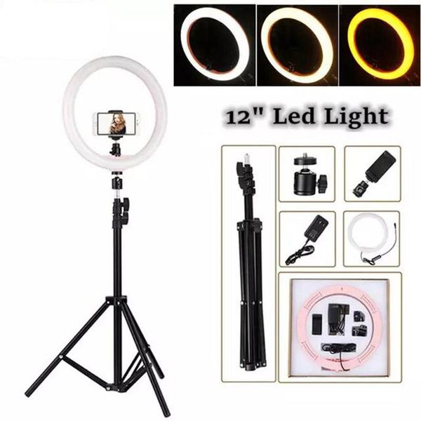 32cm/12inch led ring light fill-in lamp 3500k-5600k dimmable with remote control for youtube video recording live us plug
32cm/12inch led ring light fill-in lamp 3500k-5600k dimmable with remote control for youtube video recording live us plug