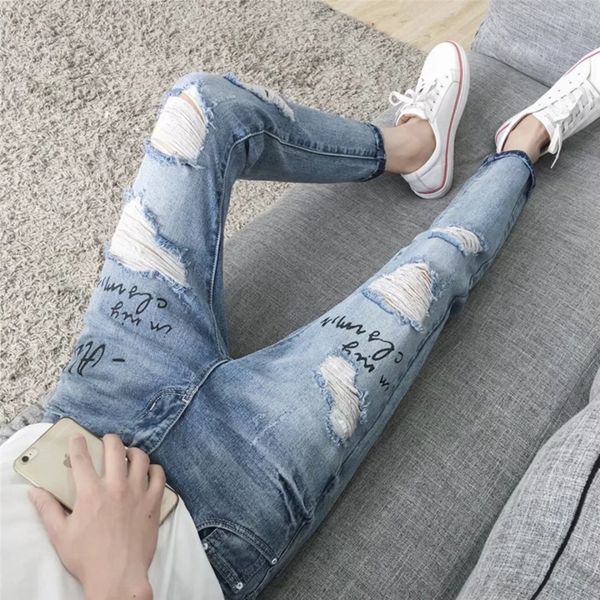 ftynk autumn мужских джинсы и jeanstrousers и jeansjeans брюки брюки молодость корейский цвета модный твердый стиль 9ikn нищих ноги пяты ин, Blue
ftynk autumn мужских джинсы и jeanstrousers и jeansjeans брюки брюки молодость корейский цвета модный твердый стиль 9ikn нищих ноги пяты ин, Blue