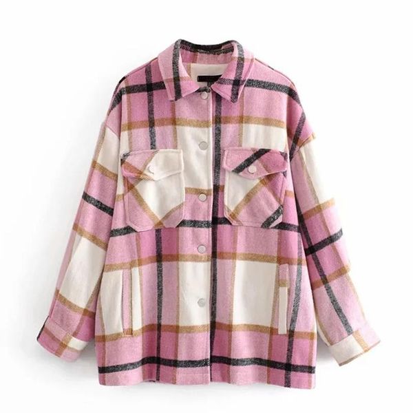 2021 winter plaid overshirt wool blend jacket women check lapel collar long sleeve coat pockets button ladies jackets, Black;brown
2021 winter plaid overshirt wool blend jacket women check lapel collar long sleeve coat pockets button ladies jackets, Black;brown