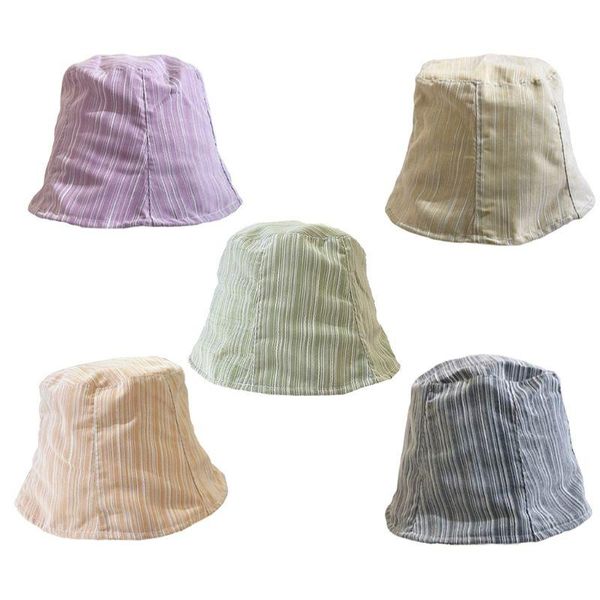 summer bell-shaped bucket hat vertical stripes short brim fisherman cap 2xpd, Blue;gray
summer bell-shaped bucket hat vertical stripes short brim fisherman cap 2xpd, Blue;gray