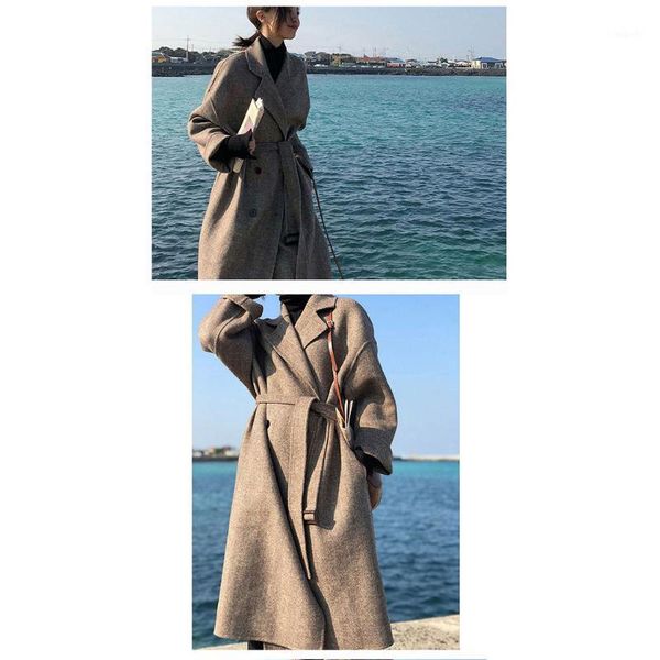 womens winter lapel wool coat trench jacket long sleeve overcoat outwear loose plus size abrigos mujer manteau femme hiver 10.171, Black
womens winter lapel wool coat trench jacket long sleeve overcoat outwear loose plus size abrigos mujer manteau femme hiver 10.171, Black