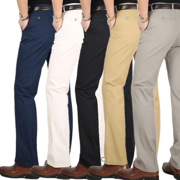 spring summer thin suit pants men middle-aged cotton slacks high waist straight loose solid business casual pants father dad 201123, Black
spring summer thin suit pants men middle-aged cotton slacks high waist straight loose solid business casual pants father dad 201123, Black