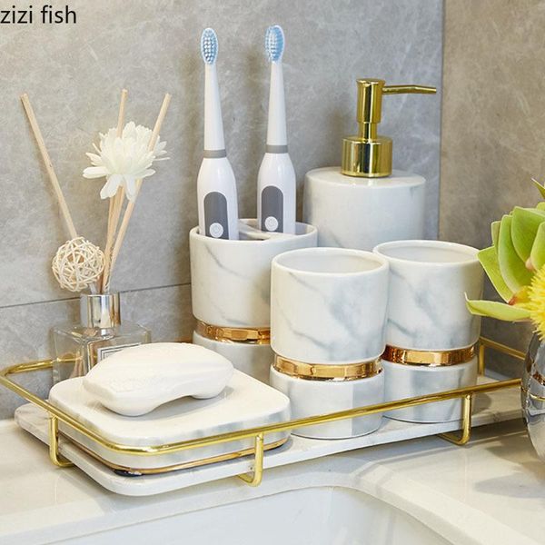 bath accessory set golden lines texture ceramic bathroom decoration accessories portable soap dispenser toothpaste holder mouth cup dishes
bath accessory set golden lines texture ceramic bathroom decoration accessories portable soap dispenser toothpaste holder mouth cup dishes