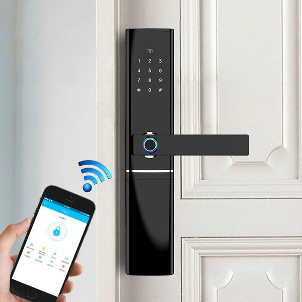 Smart Fingerprint Door Lock Security Intelligent Lock Biometric Electronic Wifi Door Lock With Bluetooth APP Unlock
Smart Fingerprint Door Lock Security Intelligent Lock Biometric Electronic Wifi Door Lock With Bluetooth APP Unlock