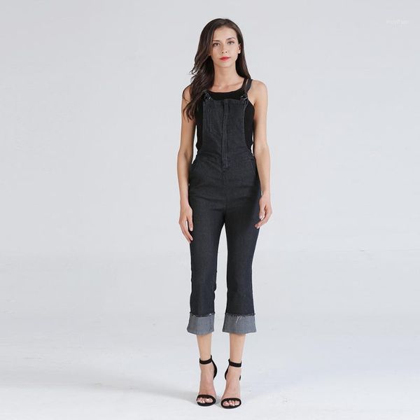 spring autumn women casual overalls flares female suspender denim rompers lady casual solid color sling pants1, Blue
spring autumn women casual overalls flares female suspender denim rompers lady casual solid color sling pants1, Blue