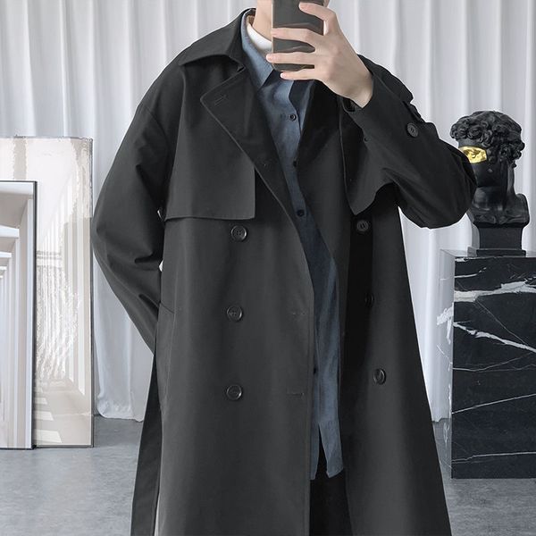 new 2021 men's autumn winter korean-style jacket fashionable pretty khaki clothes long coat better lgcr, Tan;black
new 2021 men's autumn winter korean-style jacket fashionable pretty khaki clothes long coat better lgcr, Tan;black