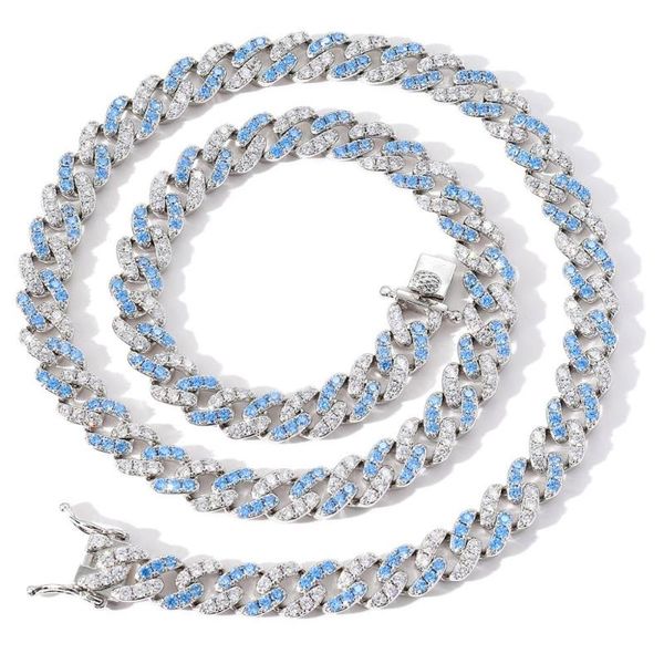 missivy 9mm micro pave iced cz cuban link necklaces chains luxury bling jewelry fashion hiphop for men drop shipping, Silver
missivy 9mm micro pave iced cz cuban link necklaces chains luxury bling jewelry fashion hiphop for men drop shipping, Silver