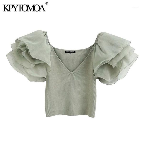 kpytomoa women 2020 fashion with organza knitted cropped blouses vintage see through sleeve stretch slim female shirts chic 1, White
kpytomoa women 2020 fashion with organza knitted cropped blouses vintage see through sleeve stretch slim female shirts chic 1, White