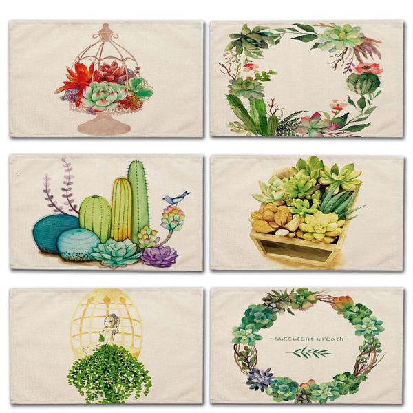 1pcs succulent plants pattern placemat coaster dining table cotton linen bowl cup mat kitchen pads 42*32cm home decor mp0002
1pcs succulent plants pattern placemat coaster dining table cotton linen bowl cup mat kitchen pads 42*32cm home decor mp0002
