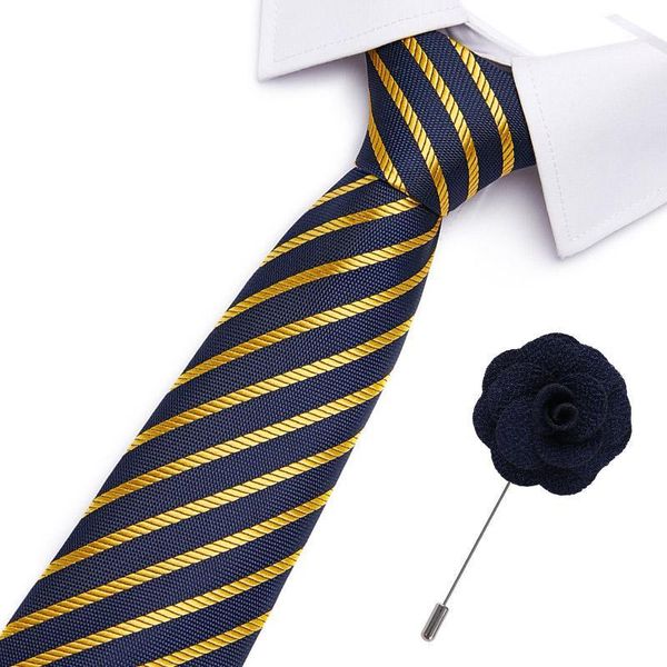 luxury mens brooch tie set striped print jacquard formal dress business wedding 7.5 cm 100% silk necktie classic accessories1, Black;gray
luxury mens brooch tie set striped print jacquard formal dress business wedding 7.5 cm 100% silk necktie classic accessories1, Black;gray
