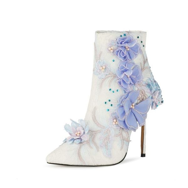 2020 and white wedding high-heeled high heels feminine shoes size blue embroidery stiletto boots j1pq, Black
2020 and white wedding high-heeled high heels feminine shoes size blue embroidery stiletto boots j1pq, Black