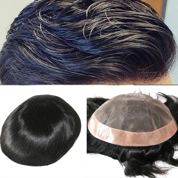 natural straight human hair mens toupee mono lace base with npu around super durable unit replacement system hairpieces for men, Black
natural straight human hair mens toupee mono lace base with npu around super durable unit replacement system hairpieces for men, Black