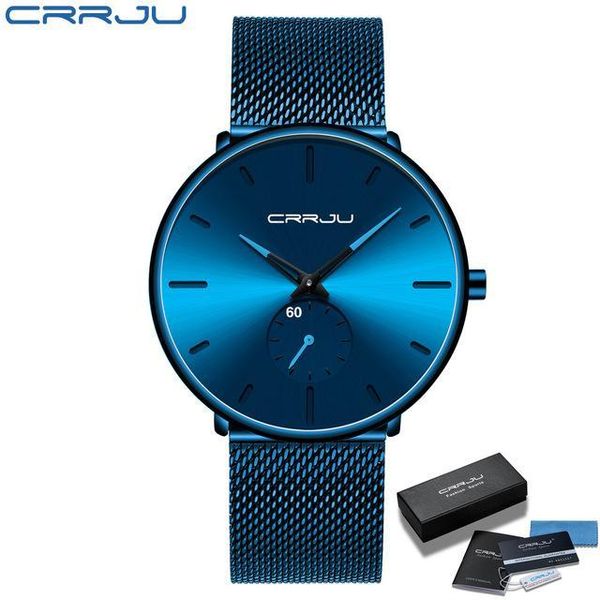 crrju brand fashion luxury mens watches quartz watch men casual slim mesh steel waterproof sport wristwatch relogio masculino montre de luxe, Slivery;brown
crrju brand fashion luxury mens watches quartz watch men casual slim mesh steel waterproof sport wristwatch relogio masculino montre de luxe, Slivery;brown
