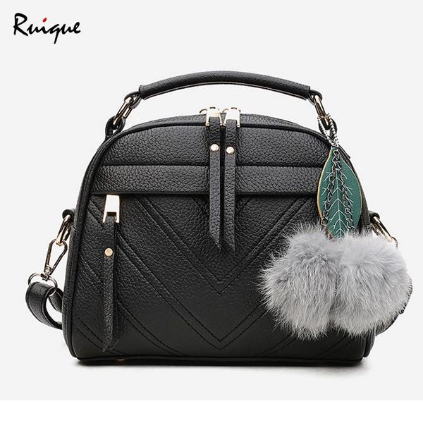 ruique women fashion hairball pendant tote bag ladies soft pu leather messenger bag girls shopping shoulder travel handbag
ruique women fashion hairball pendant tote bag ladies soft pu leather messenger bag girls shopping shoulder travel handbag