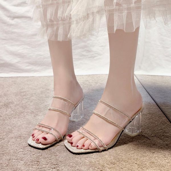 slippers lady transparent rhinestone slipper women square head women's outdoor roman thick heel open toe drag shoes1, Black
slippers lady transparent rhinestone slipper women square head women's outdoor roman thick heel open toe drag shoes1, Black
