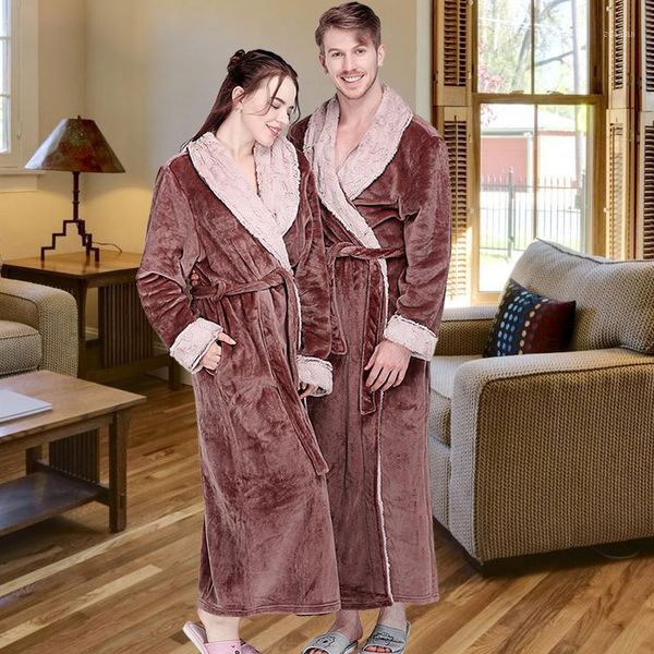 women winter extra long thick flannel bath robe warm peignoir femme fur dressing gown men bathrobe bridesmaid wedding robes1 women's sl, Black;red
women winter extra long thick flannel bath robe warm peignoir femme fur dressing gown men bathrobe bridesmaid wedding robes1 women's sl, Black;red