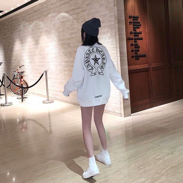white round collar sweater loose brand autumn dress new women's chic fashion foreign style in 2020, Black
white round collar sweater loose brand autumn dress new women's chic fashion foreign style in 2020, Black