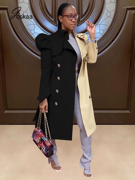 joskaa women patchwork puff sleeve windbreaker turn down collar sashed stitching color overcoats daily elegant outwear1, Tan;black
joskaa women patchwork puff sleeve windbreaker turn down collar sashed stitching color overcoats daily elegant outwear1, Tan;black