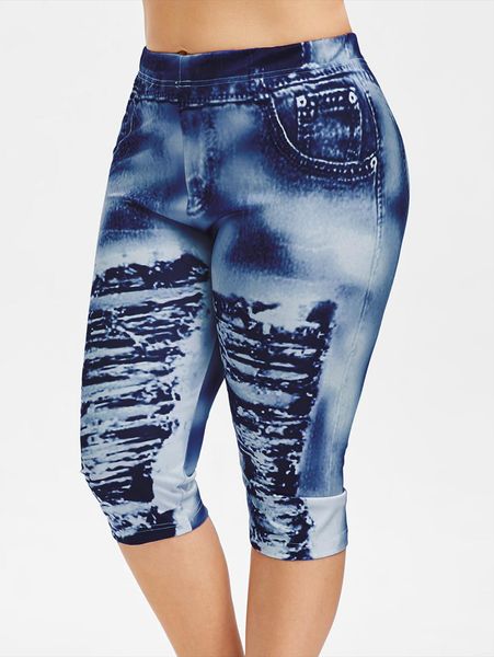 plus size 3d ripped jean print leggings elastic high wasit capri skinny summer women leggings 2020 streetwear 5xl, Black
plus size 3d ripped jean print leggings elastic high wasit capri skinny summer women leggings 2020 streetwear 5xl, Black