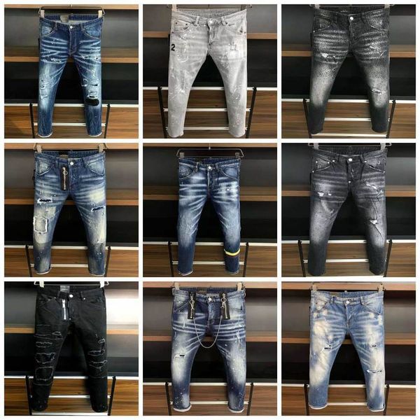 Men Denim Cool Guy Digner Jeans Embroidery Fashion Hol Trouser Italy Size 44-54, Blue
Men Denim Cool Guy Digner Jeans Embroidery Fashion Hol Trouser Italy Size 44-54, Blue