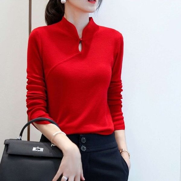 fashion women's clothing autumn winter 2020 new qipao chine style stand collar and plate buckle woolen sweater for women, White;black
fashion women's clothing autumn winter 2020 new qipao chine style stand collar and plate buckle woolen sweater for women, White;black